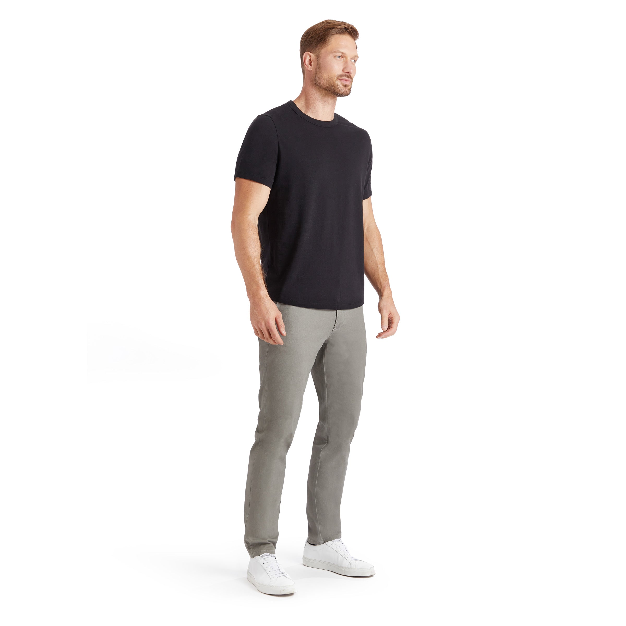 Men wearing Gris Clair The Twill Chino Charles