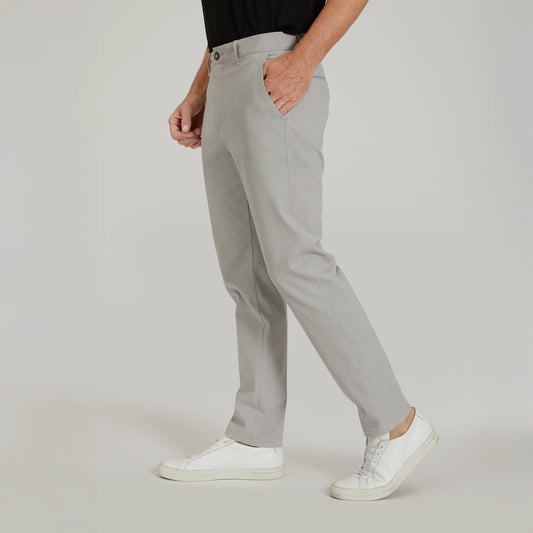 Everyday Comfort Chino Slim Pants Silver Chino pants