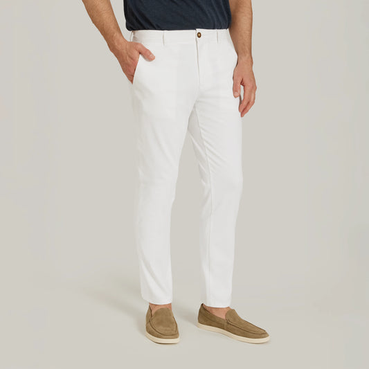 Everyday Comfort Chino Slim Pants White Chino pants
