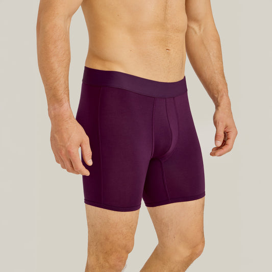 Second Skin Boxer Brief Egg Plant Boxer Brief underwear