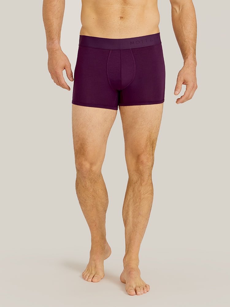 Men wearing Egg Plant Second Skin Trunk