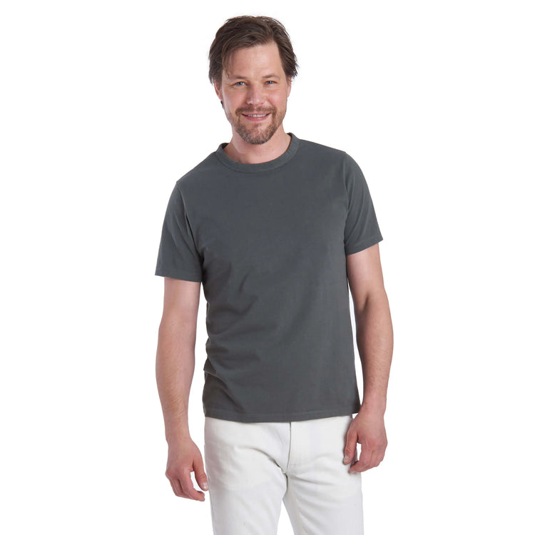  wearing White Mott&Bow | Classic Crew Driggs Tee tt