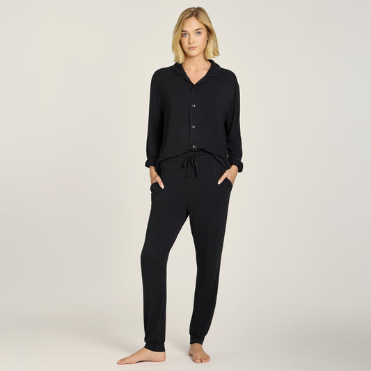 Unisex Pajama Pants Black Pants pajamas