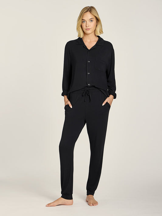 Unisex Pajama Pants Black Pants pajamas