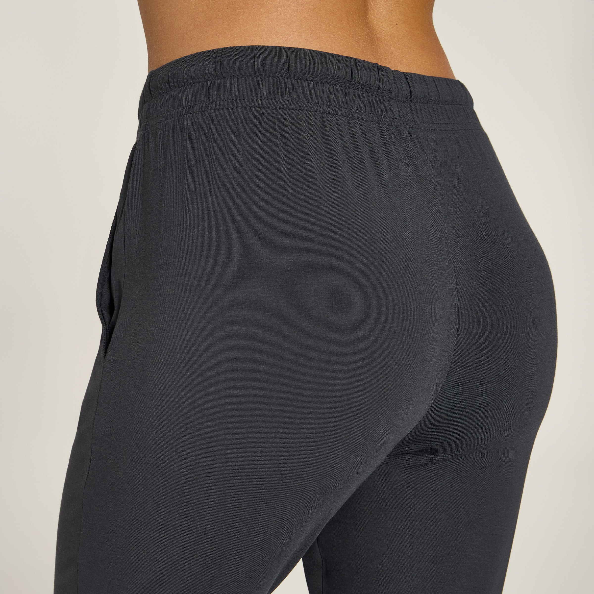 Men wearing Dark Gray Unisex Pajama Pants