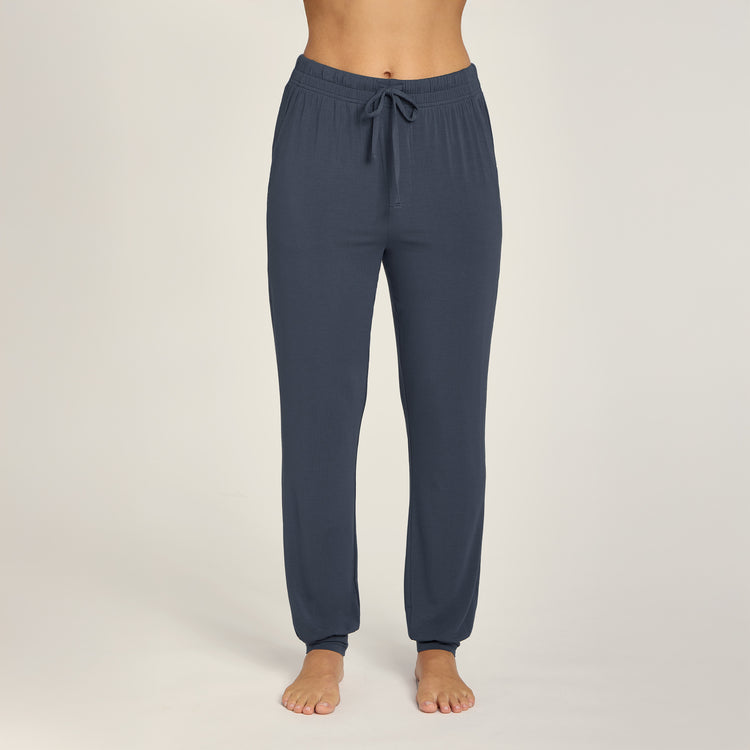 Men wearing Graphite Blue Unisex Pajama Pants