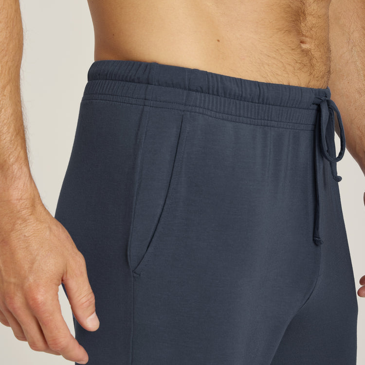 Men wearing Graphite Blue Unisex Pajama Pants