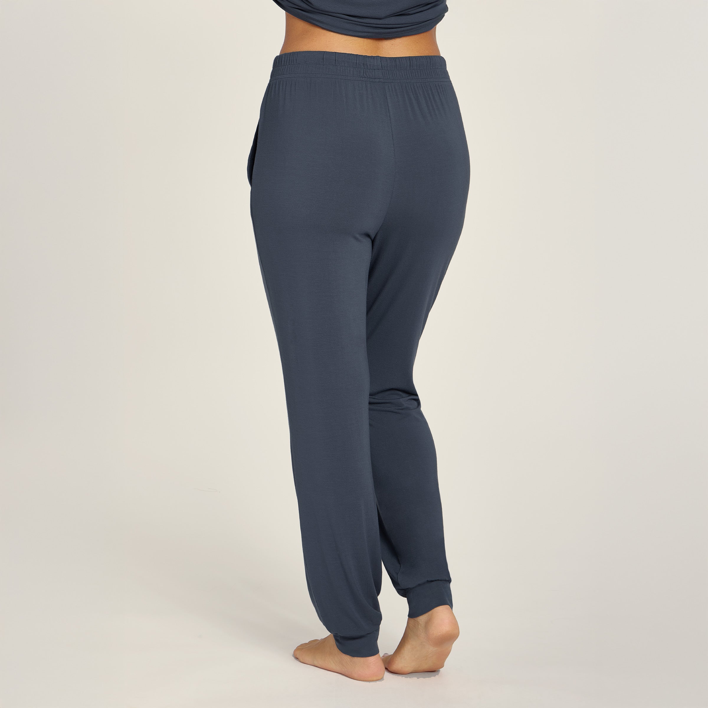 Men wearing Graphite Blue Unisex Pajama Pants