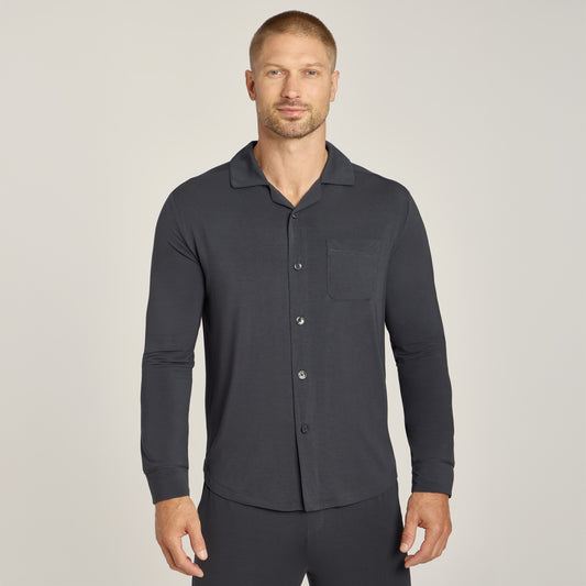 Unisex Pajama Shirt Dark Gray shirts pajamas