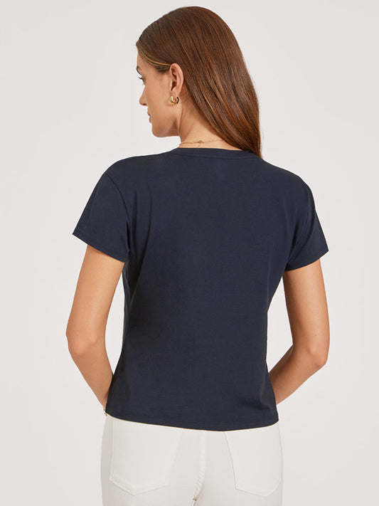 Cotton Relaxed V-Neck Tee  V-Neck tees