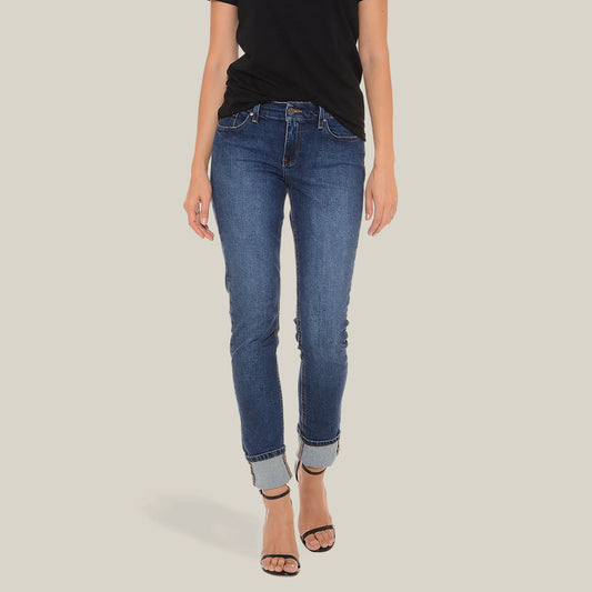 Ridge Mid Rise Slim Straight Jeans Medium/Dark Blue Slim Straight jeans