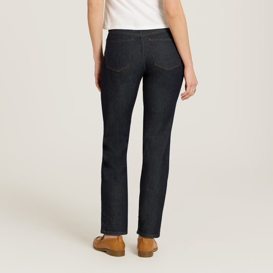 Mid Rise Slim Straight Ridge Jeans Dark Blue Slim Straight jeans