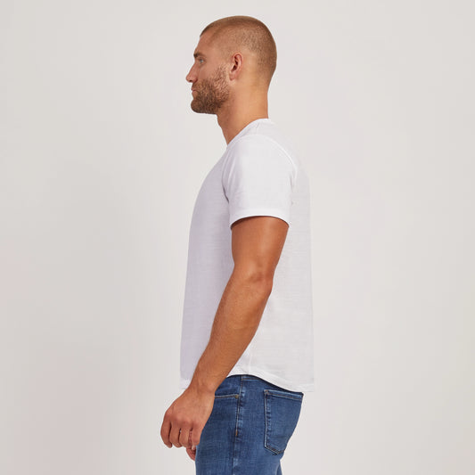Curved Hem Driggs Tee White Curved tees
