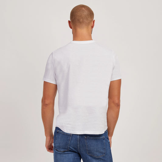Curved Hem Driggs Tee White Curved tees