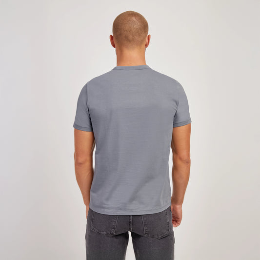 Classic Crew Driggs Tee Gray Blue Crew tees