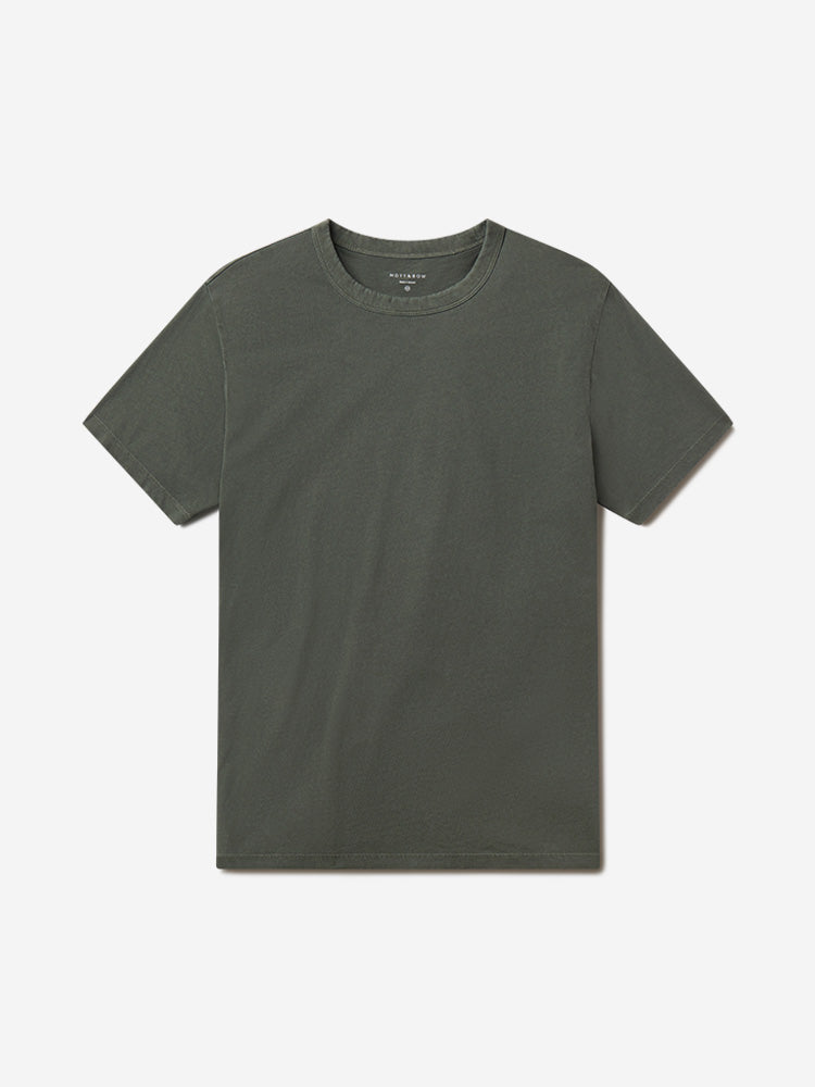 Men wearing Vintage Military Green Classic Crew Driggs Tee