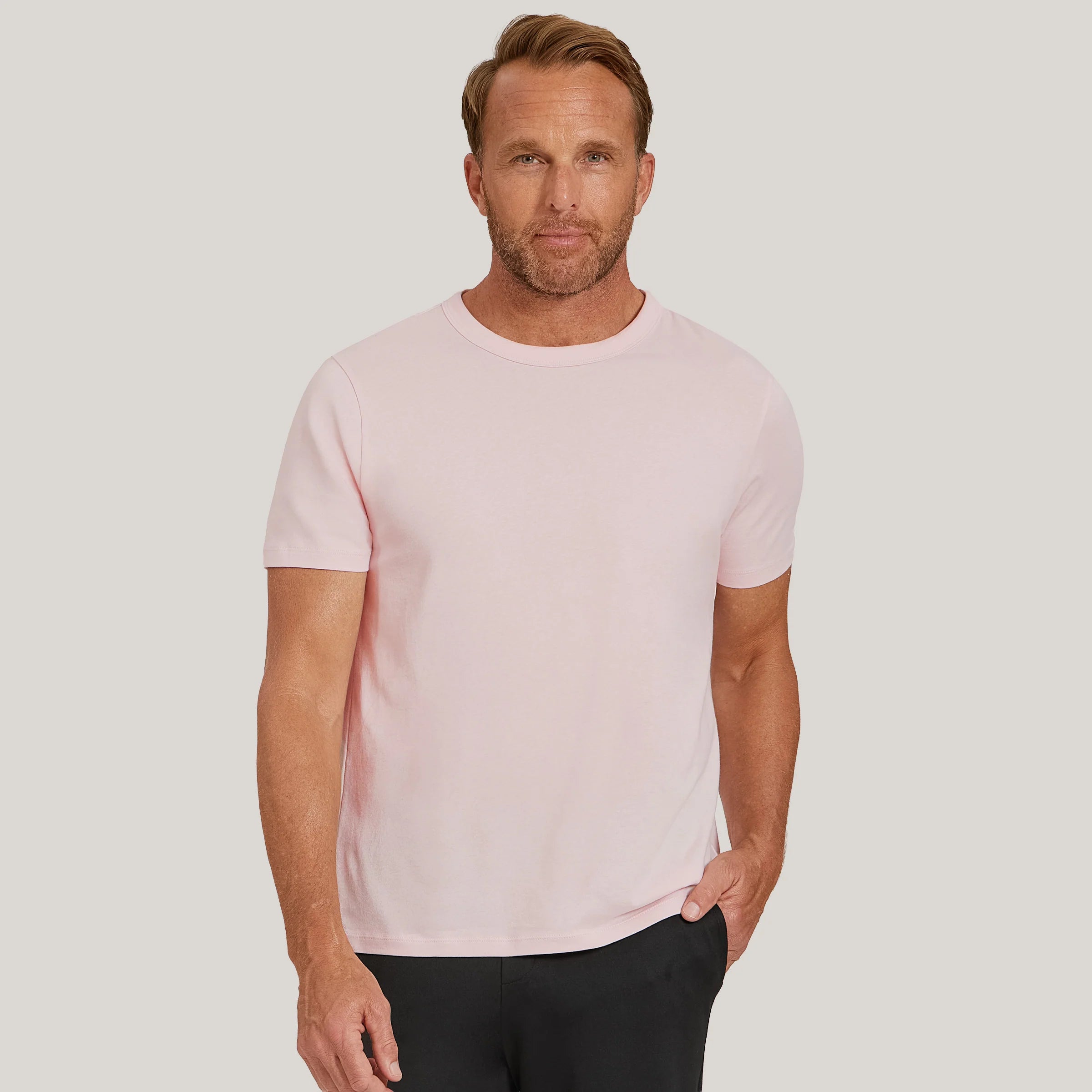  wearing White Mott&Bow | Classic Crew Driggs Tee tt tees