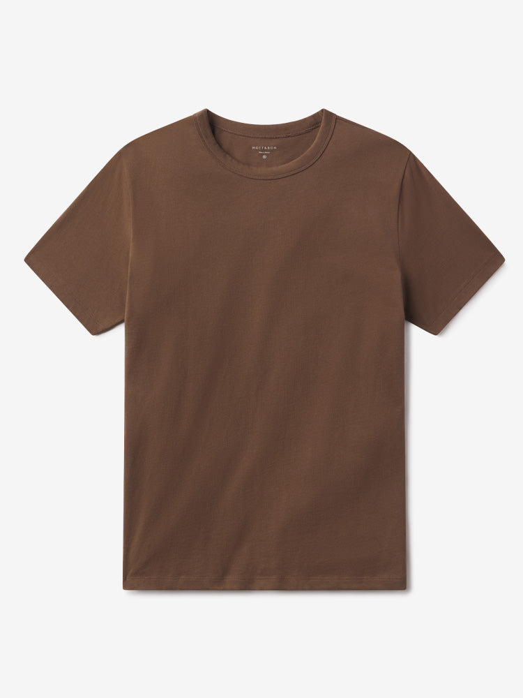 Men wearing Walnut Classic Crew Driggs Tee