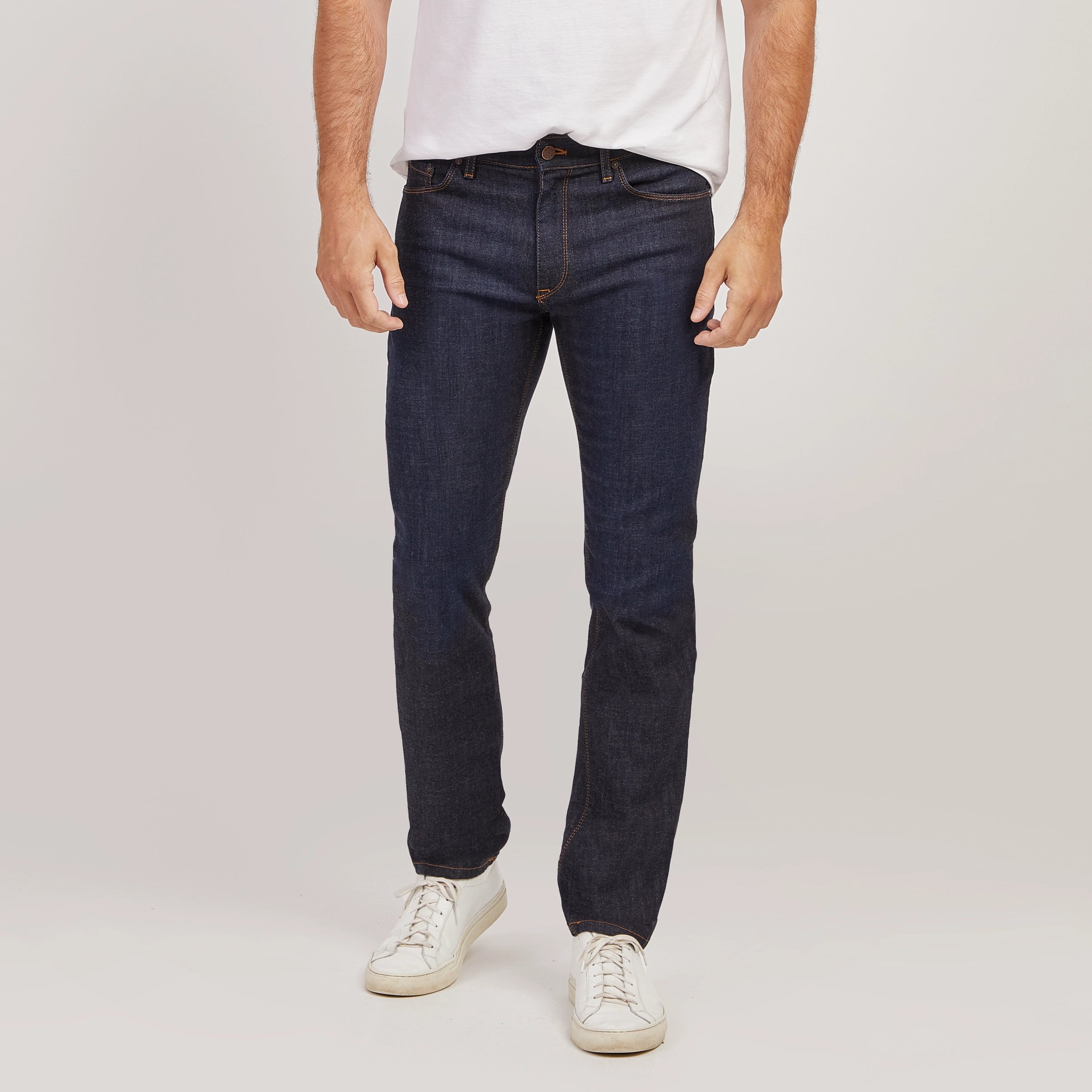 Men wearing Dark Blue All Blue Jeans jeans