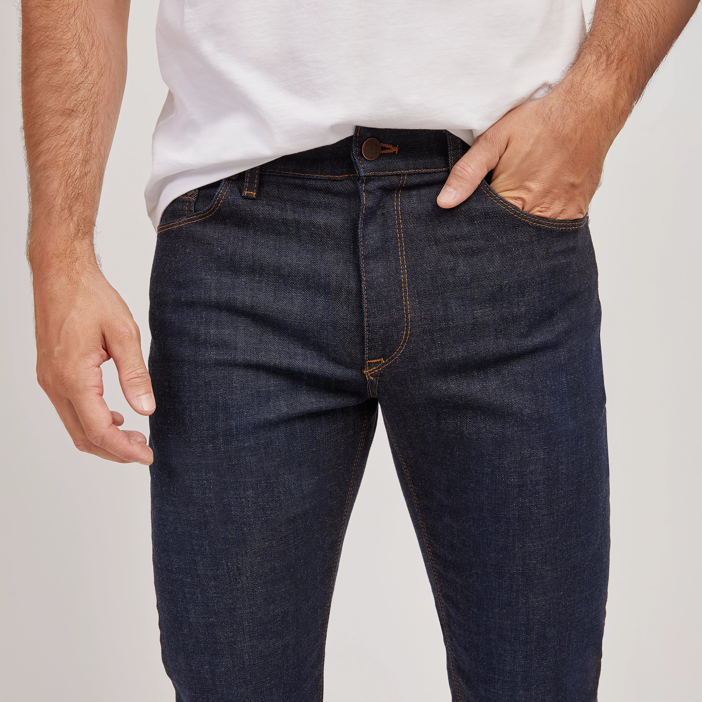 Men wearing Dark Blue All Blue Jeans jeans