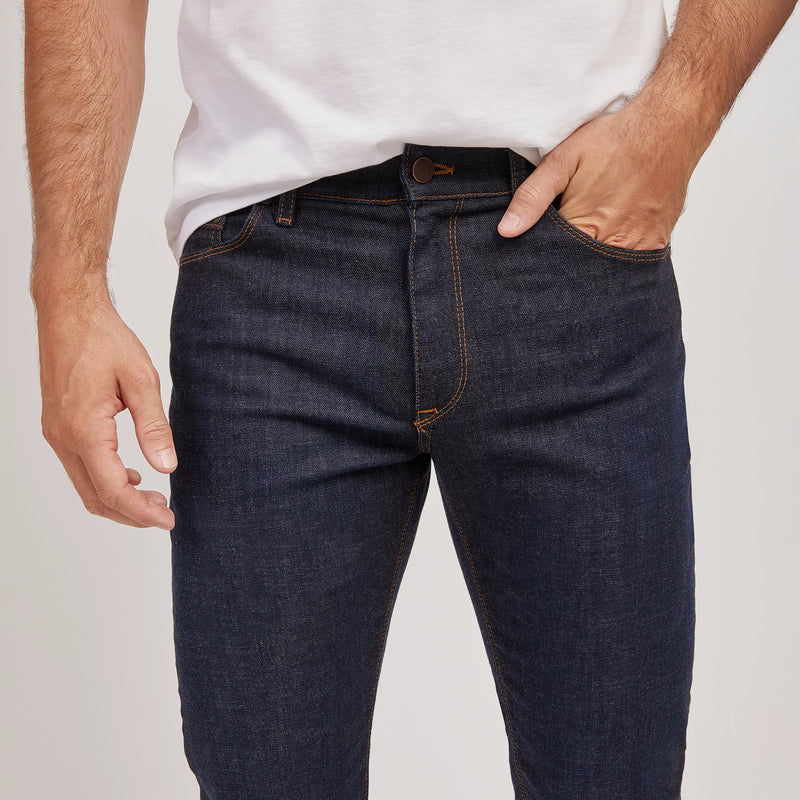 Men wearing Dark Blue All Blue Jeans jeans