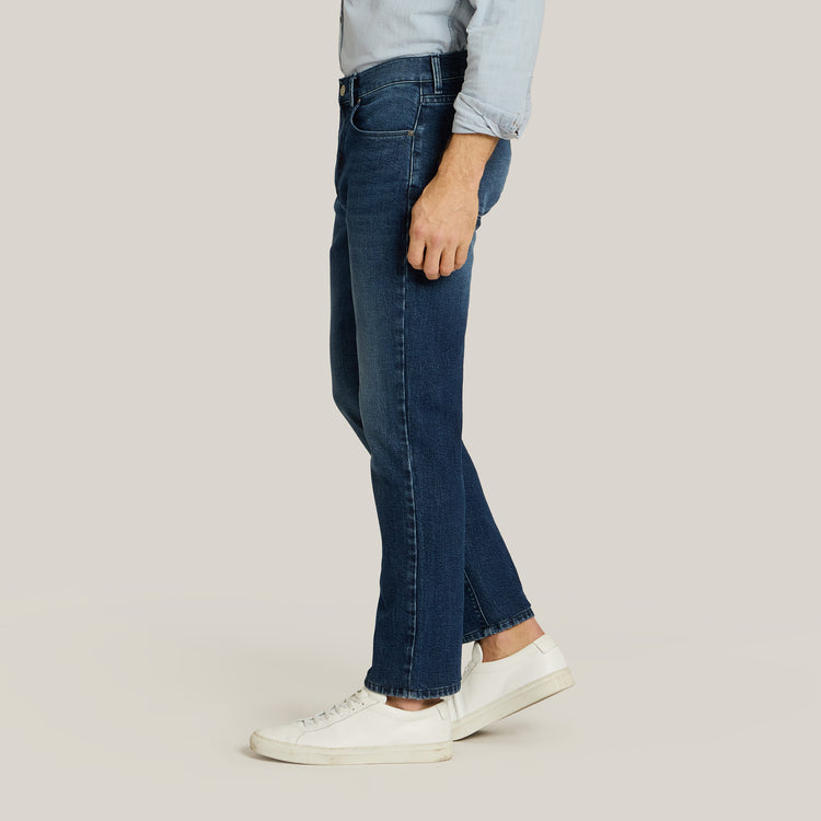 Men wearing Midnight Blue Slim Hubert Jeans