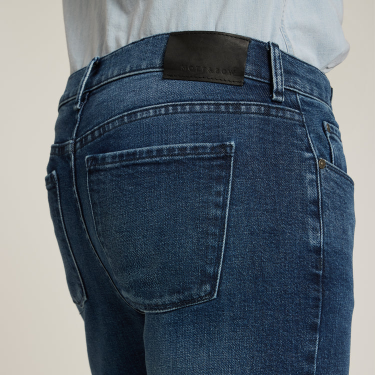 Men wearing Midnight Blue Slim Hubert Jeans