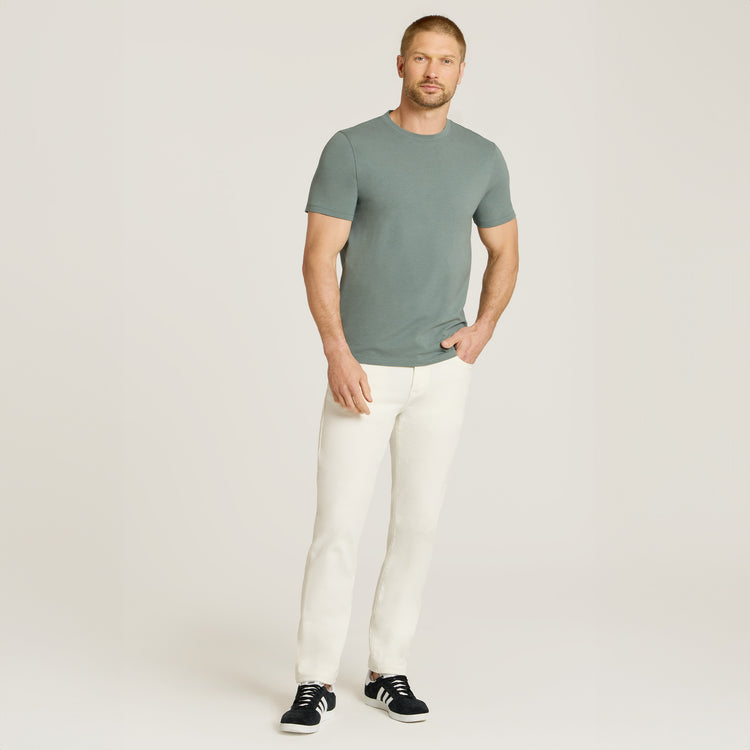 Men wearing White Slim Lloyd Jeans