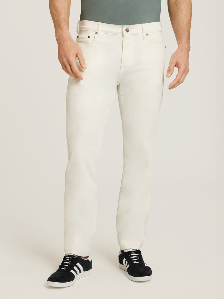 Men wearing White Slim Lloyd Jeans