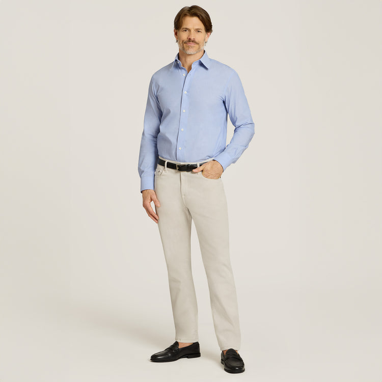 Men wearing Chalk Slim Mercer Jeans
