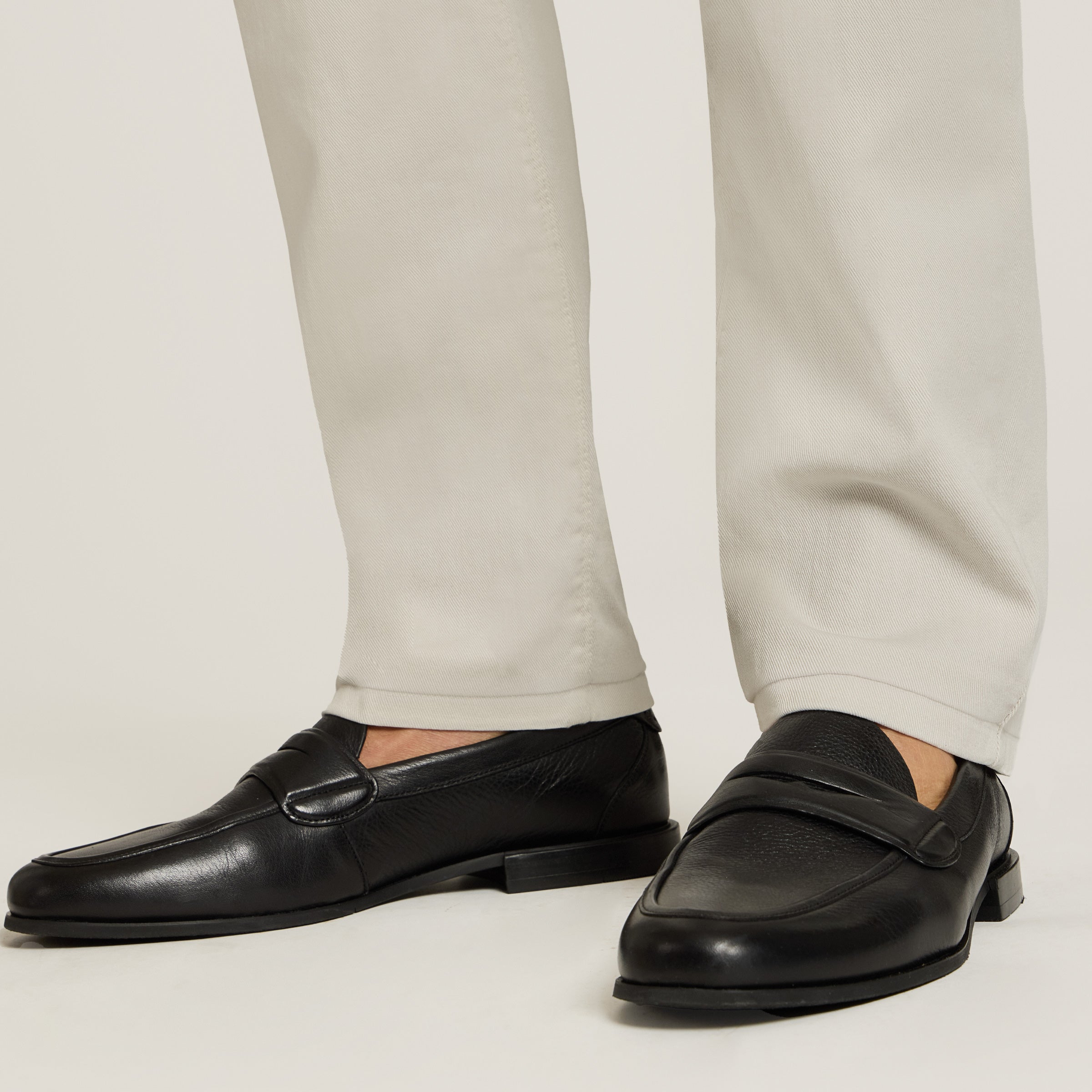 Men wearing Chalk Slim Mercer Jeans