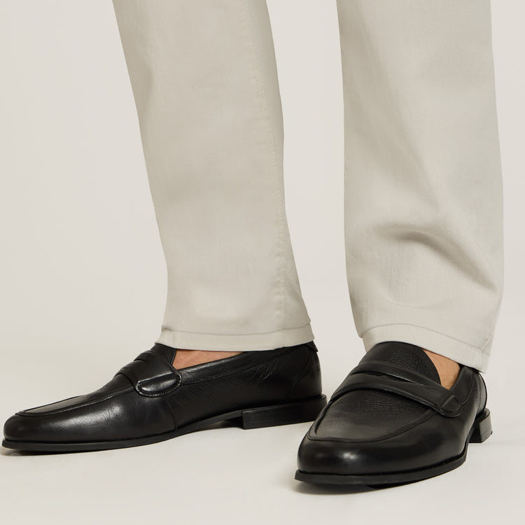 Men wearing Chalk Slim Mercer Jeans