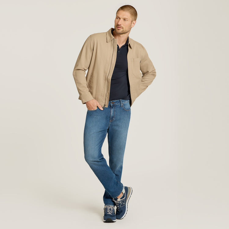 Men wearing Light/Medium Blue Slim Ridge Jeans