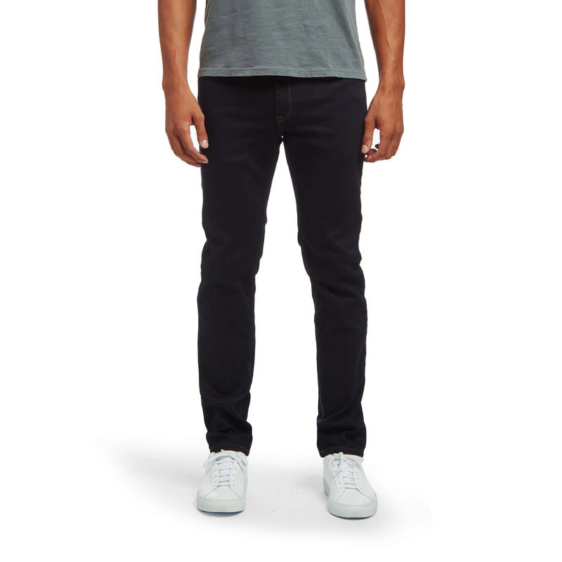 Men wearing Wooster Dark Blue Mott&Bow | Slim Staple Jeans tt jeans