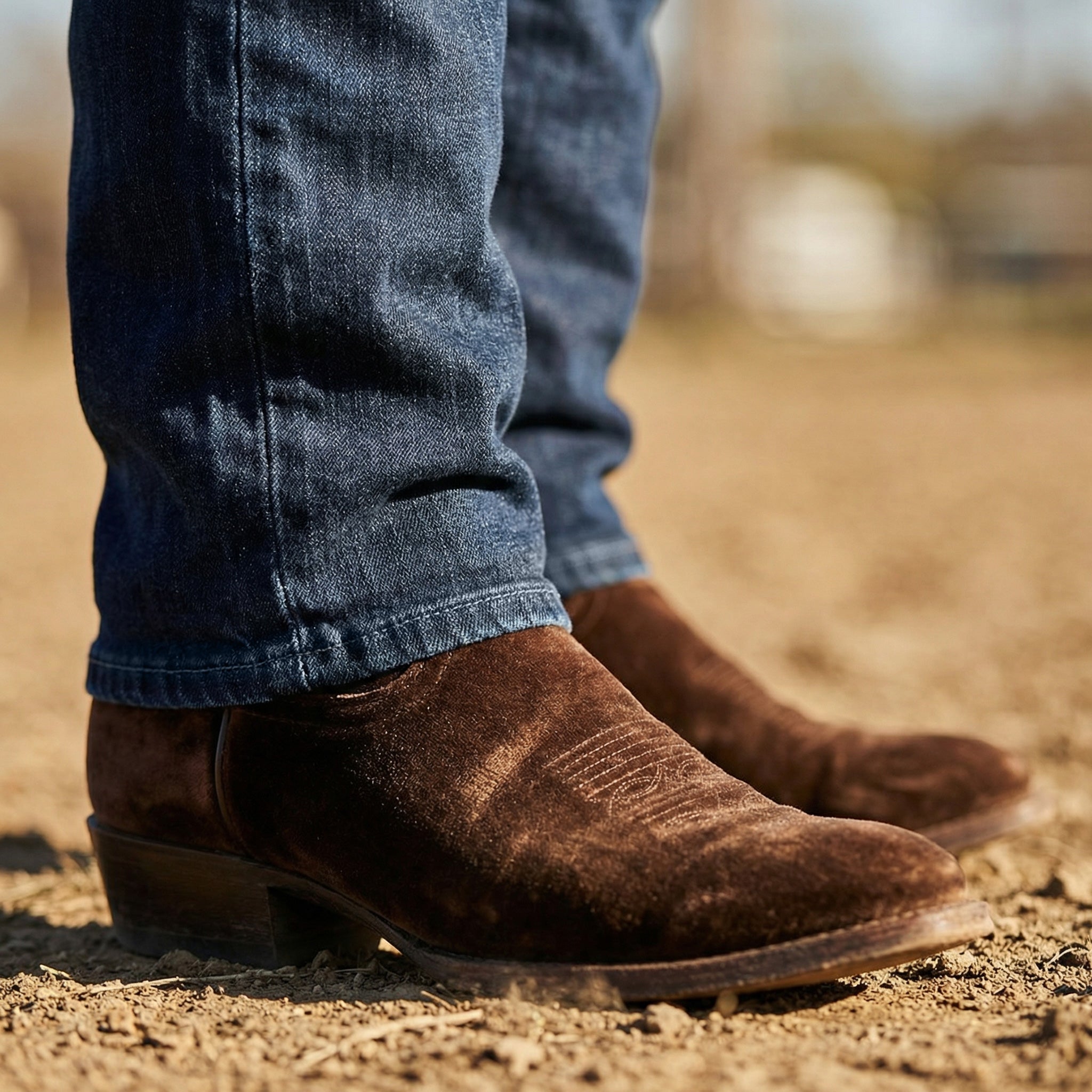 Men wearing Medium/Dark Blue Straight Crosby Jeans