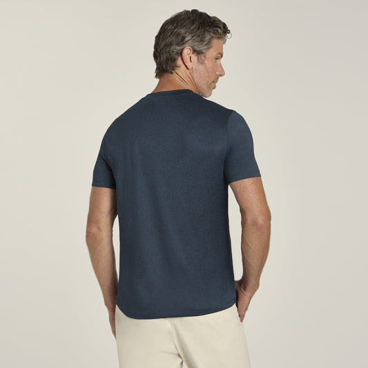 Tech Tee Teal Heather Crew tees