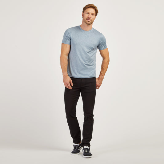 Tech Tee Sky Blue Heather Crew tees