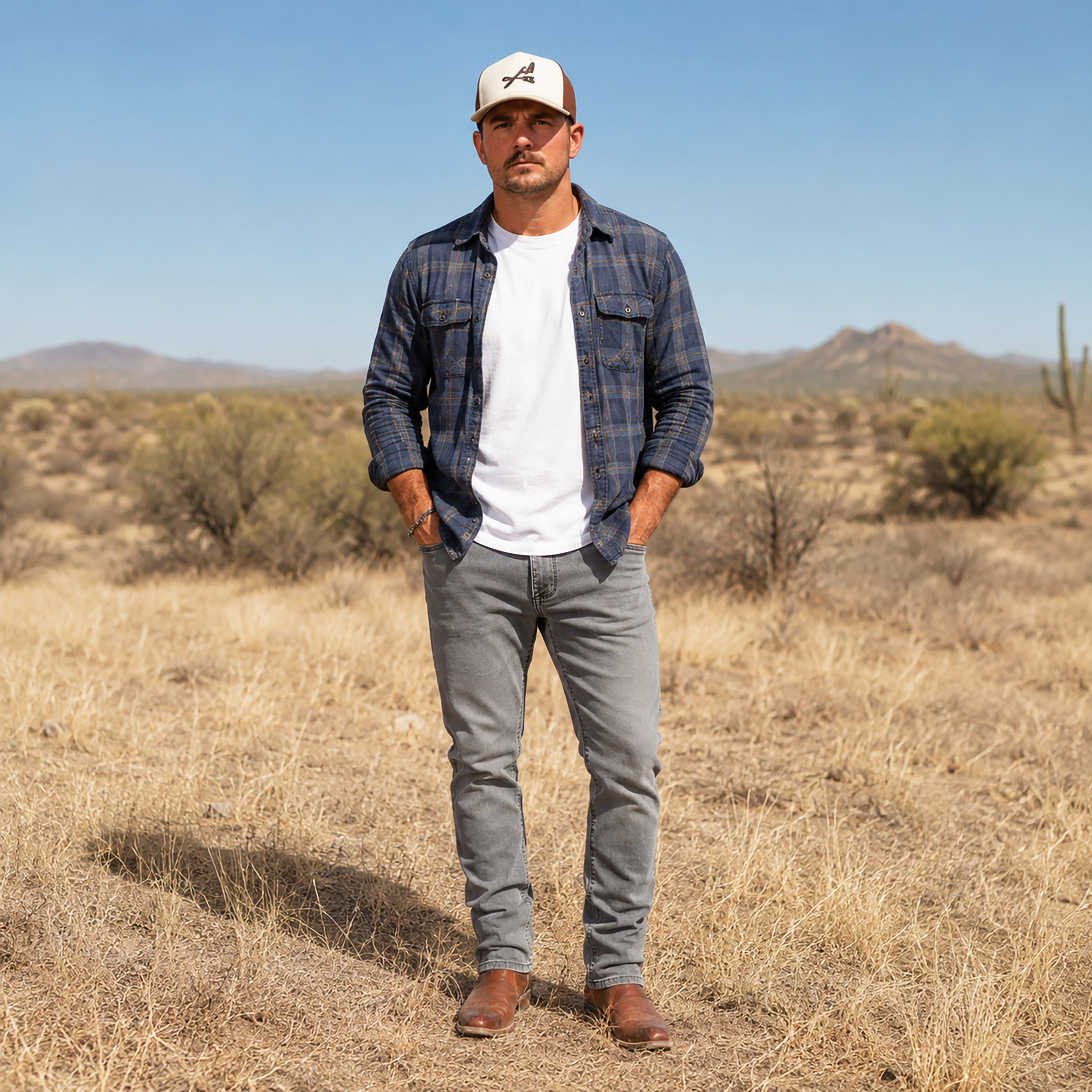 Men wearing Gris claro Straight Stone Jeans