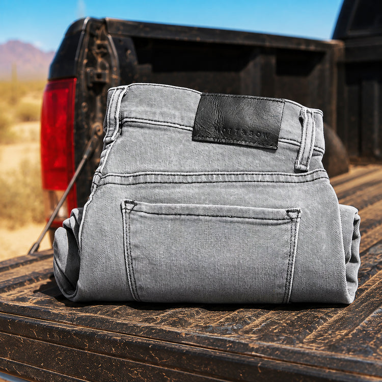 Men wearing Gris claro Straight Stone Jeans