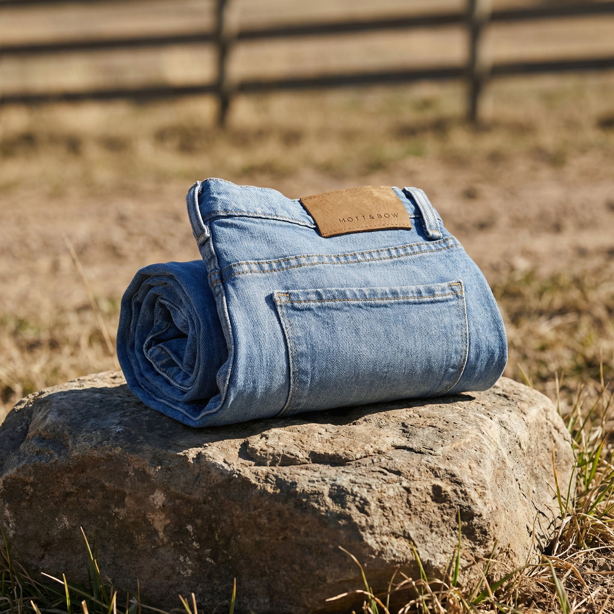Men wearing Light Blue Straight Benson Jeans