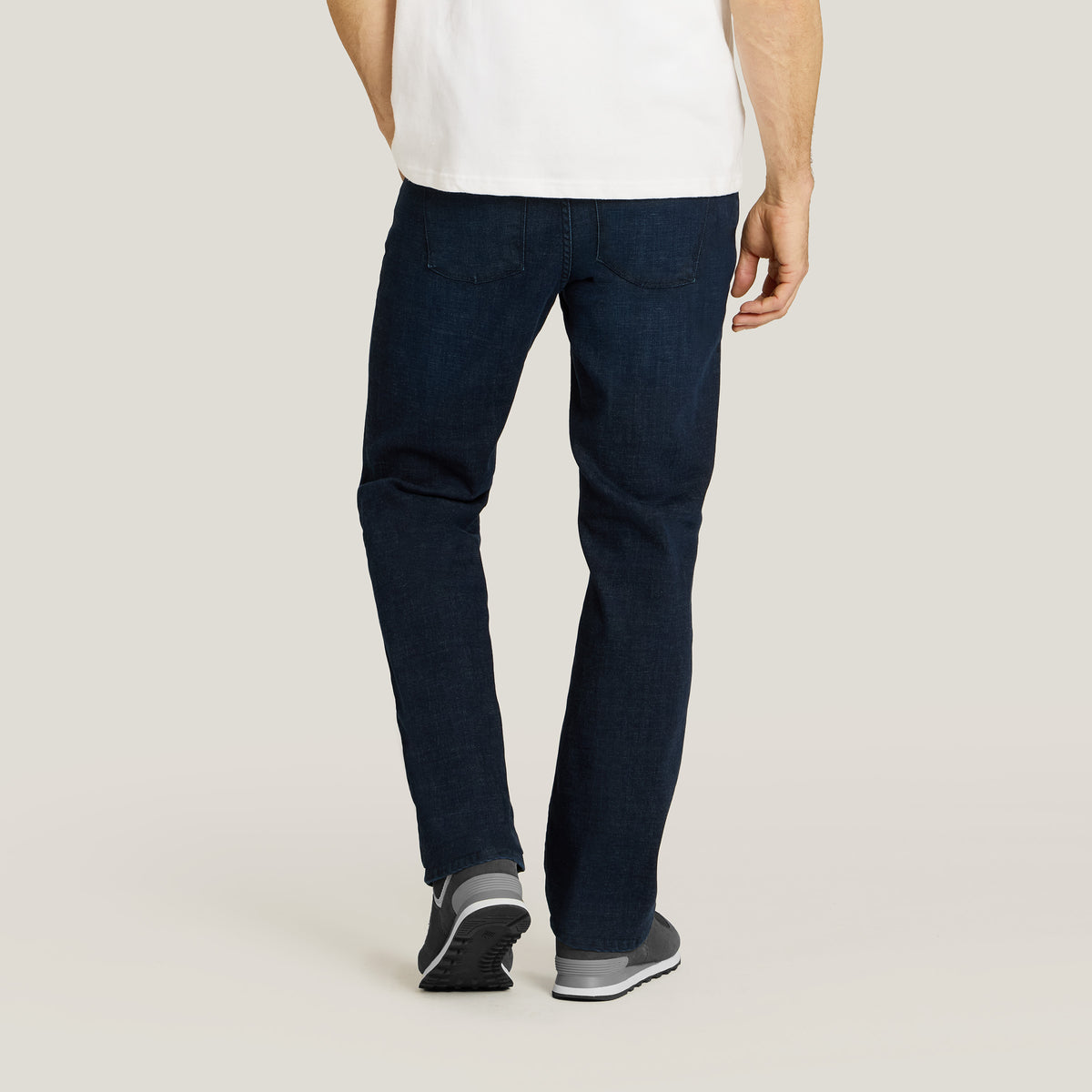 Men wearing Medium/Dark Blue Straight Crosby Jeans