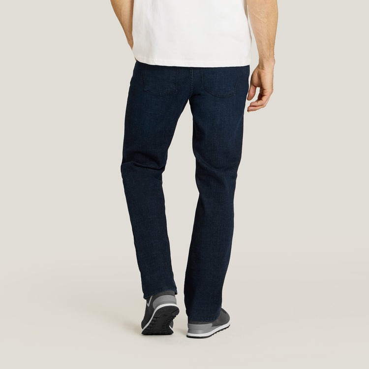 Men wearing Medium/Dark Blue Straight Crosby Jeans