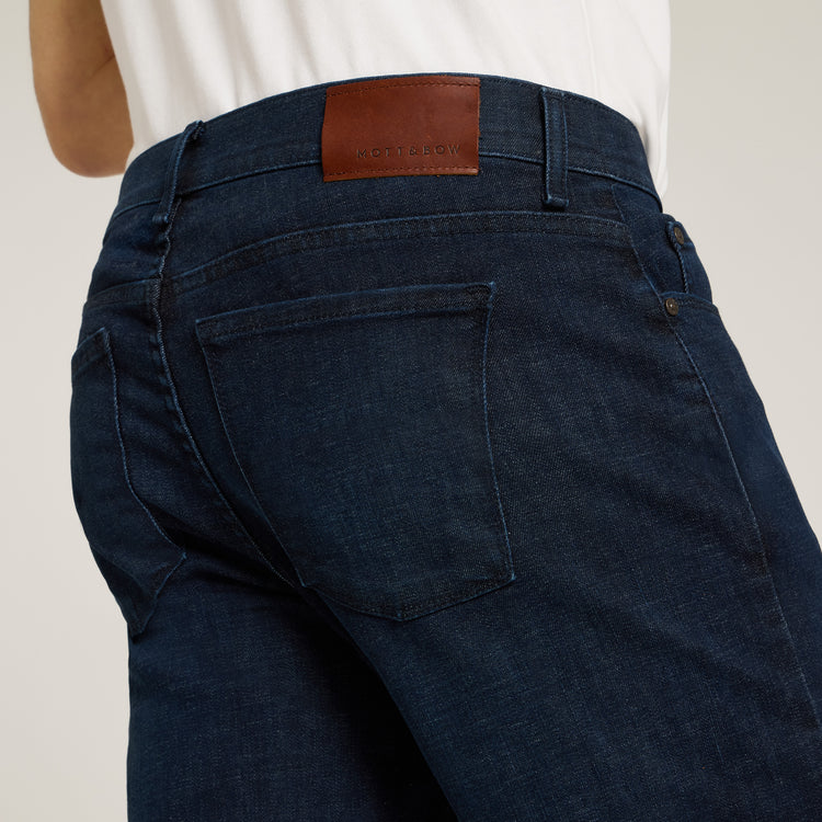 Men wearing Medium/Dark Blue Straight Crosby Jeans