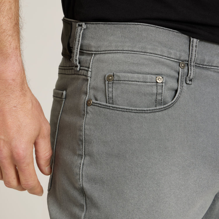 Men wearing Gris claro Straight Stone Jeans