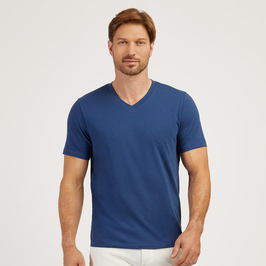 Classic V-Neck Driggs Tee azul báltico V-Neck tees