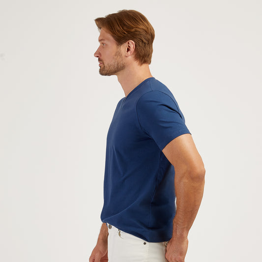 Classic V-Neck Driggs Tee azul báltico V-Neck tees
