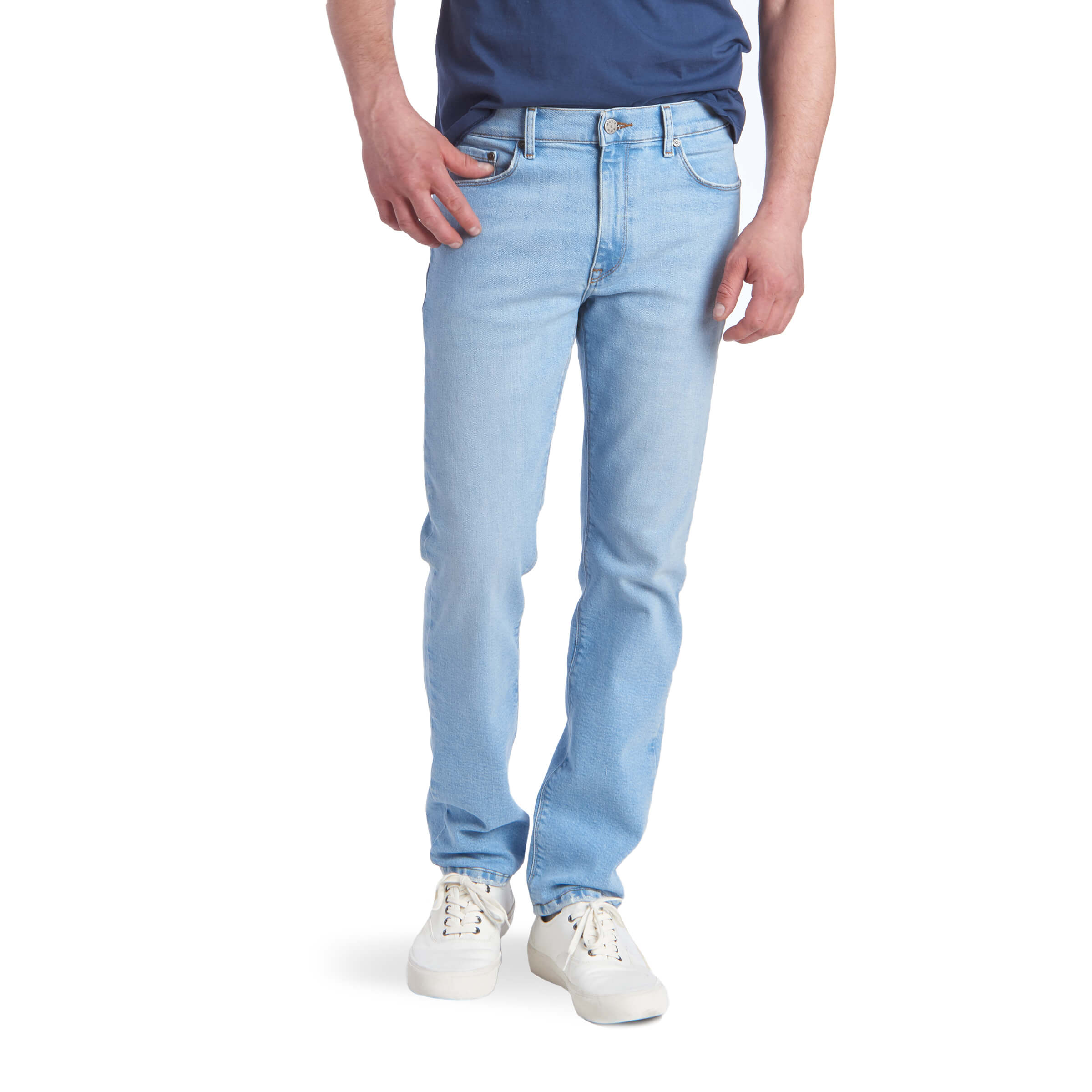 Men wearing Light Blue Slim Grand Jeans