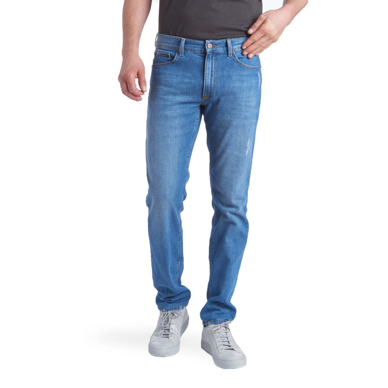 Men wearing Bleu Clair Slim Charlton Jeans