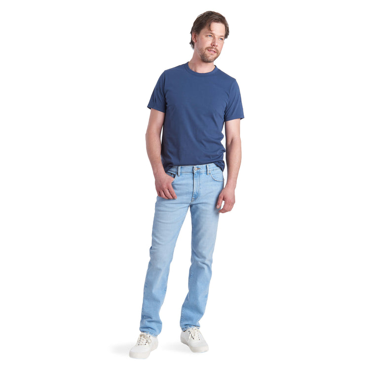 Men wearing Bleu Clair Slim Grand Jeans