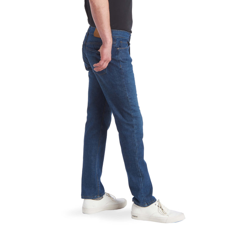 Men wearing Medium/Dark Blue Slim Charlton Jeans